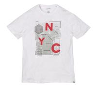 (Medium, White) Cat Lifestyle Mens NYC Tee