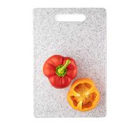 Medium White Chopping Board - 30 x 20cm Granite Effect. Hygienic, Knife Friendly When Cutting Or Preparing in The Kitchen. Scratch Resistant, Double-Sided Use, Ridged & Tough. Dishwasher Safe.