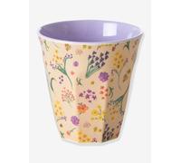 Medium WILD FLOWER RICE melamine cup, 250 ml pale yellow