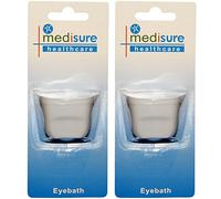 Mediusure Healthcare One Size Plastic Eyewash Pain Relieve Cleaning Eye Bath Cup x 2