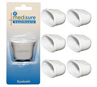 Mediusure Healthcare One Size Plastic Eyewash Pain Relieve Cleaning Eye Bath Cup x 6