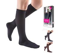 mediven vitality compression socks 20-30 calf closed toe ebony by Mediven