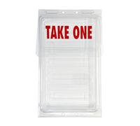 Mediz Outdoor Jr Brochure Holder, Half Fold Tri-Fold Take One Document Box, Holds 200, 5.5 x 8.5 Flyers or Other Marketing Needs (TAKE ONE - Jr. Box, Pack of 1)