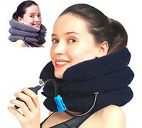 MEDIZED® Cervical Neck Stretcher Traction Device, Support Brace, Inflatable & Adjustable Support Pillow is Ideal for Spine Alignment & Chronic Pain Relief