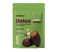 Medjool dates filled with sunflower seed butter, crunchy
