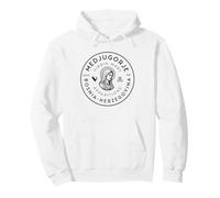 Medjugorje Virgin Mary Apparitions Logo-Style Catholic Pullover Hoodie