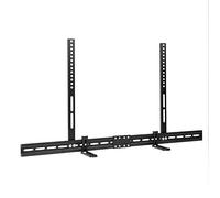 Medla Universal Soundbar Bracket Under or Above TV, Soundbar Mount fits Most TVs up to VESA 700x400mm, Holds up to 6kg, Adjustable 8.5-12cm, Black Steel Sound Bar Holder for Wall or TV Mount
