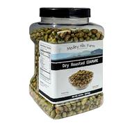 Medley Hills Farm Dry Roasted Edamame 1.5 lb. in Reusable Container - Edamame Dry Roasted and Lightly Salted - Healthy Nutritional Snacks - Crispy Dry Roasted