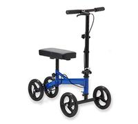 Medline All-Terrain Knee Walker Jr, 10” Pneumatic Tires, 350 lbs. Capacity, Black- for Leg & Foot Injuries, Crutches Alternative, 1 Ct.