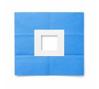 Medline Fenestrated Adhesive Surgical Drape, Sterile Procedure Drape with Adhesive Window, Various Sizes (75 x 90cm - 10cm Window)