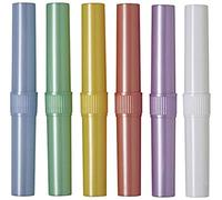 Medline MLC22196 Two Piece Toothbrush Holders, Assorted Colors, (Pack of 72)