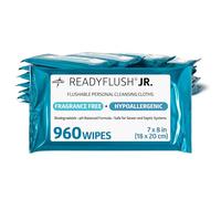 Medline ReadyFlush Jr. Flushable Wipes (Pack of 960)
