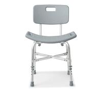 Medline Shower Chair Bath Bench with Back, for Safe and Comfortable Baths and Showers, Non-Slip Rubber Feet, Back for Extra Support, Supports up to 550 lb