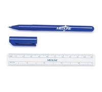 MEDLINE Surgical Skin Marker, Gentian Violet Free Ink, Fine Tip with Ruler, Sterile, Single Use