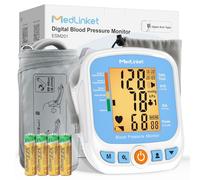 MEDLINKET ESM201 Electric Blood Pressure Monitors for Home Use, Digital Upper Arm BP Machine,22-42cm Comfortable Large BP Cuff, Average BP and Irregular Heartbeat Detector