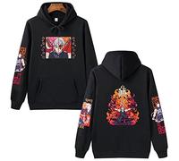 MEDM Anime Demon Slayer Uzui Tengen Hoodie Men Women Kyojuro Rengoku Print Sweatshirt Tops Oversized Y2k Loose Casual Pullover Streetwear-style7||S