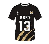 MEDM Anime Haikyuu 3D Print T-shirt MSBY Black Jackal Sport Casual Men Women Streetwear T Shirt Fashion Tshirt Tops Harajuku Clothing-style1||M