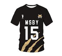 MEDM Anime Haikyuu 3D Print T-shirt MSBY Black Jackal Sport Casual Men Women Streetwear T Shirt Fashion Tshirt Tops Harajuku Clothing-style2||L