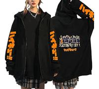 MEDM Anime Jual Kaos Karasuno Haikyuu Cosplay Zip Up Hoodie Women Men Harajuku Sweatshirt Karasuno High School Manga Zip Jacket Coats-Style4||S