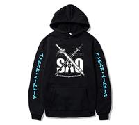 MEDM Anime Sword Art Online Kirito Asuna Hoodies Long Sleeve Plus Velvet Men's And Women's Hoodie Oversized Sweatshirts Streetwear-style7||L