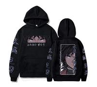 MEDM Demon Slayer Kimetsu No Yaiba Anime Hoodies Sweatshirt Cool Retro Giyuu Tomioka Eyes Graphic Winter Fashion Oversized Hoodies-style7||XL