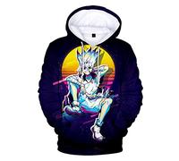 MEDM Dr. Stone Hoodies Men/women Sweatshirts Children Dr. Stone Hoody Comfortable Sweatshirt Winter Clothing Plus Size-style5||XXS