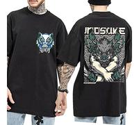 MEDM Harajuku Demon Slayer Unisex Tshirt Summer Unisex Short Sleeve T Shirt Anime Funny Beast Fitness Hashibira Inosuke Anime T-shirt-style3||L