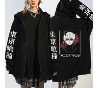 MEDM Tokyo Ghoul Kaneki Ken Augen Japan Anime Print Zip Up Hoodie Lose Hip Hop Zip Sweatshirt Punk Streetwear Harajuku Frauen Hoodie
