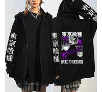 MEDM Tokyo Ghoul Kaneki Ken Augen Japan Anime Print Zip Up Hoodie Lose Hip Hop Zip Sweatshirt Punk Streetwear Harajuku Frauen Hoodie