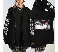 MEDM Tokyo Ghoul Kaneki Ken Augen Japan Anime Print Zip Up Hoodie Lose Hip Hop Zip Sweatshirt Punk Streetwear Harajuku Frauen Hoodie