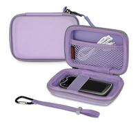 MEDMAX Hard Shell Protective Case for Freestyle Libre 3 2 / Libre Reader, Lightweight Shockproof Diabetic Storage Carrying Case with Clip and Handle, (Lilac Purple)
