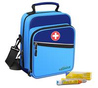 MEDMAX Insulin Cooler EpiPen Carrying Case Insulated, Travel Medication Diabetes Supplies Organizer Bag with Shoulder Strap for Asthma Inhaler, Auvi-Q, Allergy Medicine Essentials, (Blue)