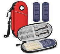 MEDMAX Insulin Cooler Travel Case with 2 Ice Packs - Portable Water Resistant Insulated Diabetic Medication Organizer Carrying Cooling Bag for Insulin Pen and Other Diabetic Supplies,