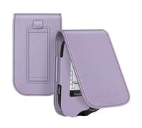 MEDMAX PU Leather Protective Case ONLY for Freestyle Libre 3/2/ Libre Reader, Lightweight Shockproof Diabetic Storage Carrying Case with Carabiner Clip and Handle, (Lavender)