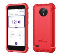 MEDMAX Silicone Case for Omnipod 5, Lightweight Shockproof Anti Slip Protective Cover Soft Gel Skin with Dexcom G7 Cutout (Red)