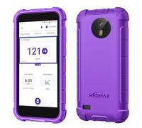 MEDMAX Silicone Case for Omnipod 5, Lightweight Shockproof Anti Slip Protective Cover Soft Gel Skin with Dexcom G7 Cutout (Purple)