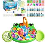 MEDMHSMA Magic Water Elf Kit DIY Toy for Boys Girls - 20 Color Gel & 12 Molds DIY Water Pets, Aqua Fairy Water Gel Kit Magic Craft Kit in Water Creative Handmade Water Art Set for Kids Age 3 5 6 8-12