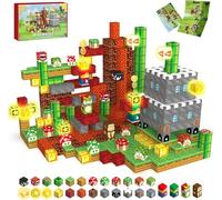 MEDMHSMA Magnetic Blocks 100PCS 1 Inch, Build 3D Game Adventure Scenes