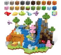 MEDMHSMA Magnetic Building Blocks 105PCS 2.5CM Light Up Magnetic Blocks Magnet Cubes Dinosaur Toys for Kids Toddlers Boys Girls 3+, Build Jurassic Scenes STEM Sensory Construction Toys Birthday Gifts