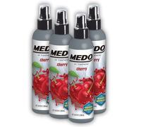 MEDO Pump Spray Car Air Freshener, Strong Long-lasting Fragrance, Odour Neutraliser Spray for Car Interior Home & Office - 4 Pack x 236ml Cherry Scent