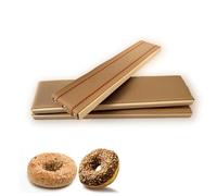 Medonala 3-Piece Baking Board Set, Pine Board with Burlap, Homemade Anti wrap and Baking Tray, Natural Non Stick Surface, Perfect for New York Style Bags