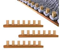 Medonala 45 Inch Chunky Knitting Loom Machine，Foldable and Portable Wooden Knitting Machine for Beginners，Customizable DIY Hand Knitting Loom Kit for Making Giant Chunky Blankets, Scarves