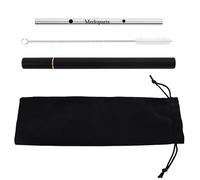 Medoparts Professional Metal Vocal Training Straws,Singing Breath Control Aid,Portable Voice Exerciser,Improve Tone Resonance and Vocal Technique,For Singers and Teachers (A)