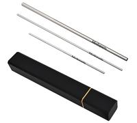 Medoparts Professional Metal Vocal Training Straws,Singing Breath Control Aid,Portable Voice Exerciser,Improve Tone Resonance and Vocal Technique,For Singers and Teachers (B)