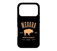 Medora North Dakota 1886 Bison Design Souvenir Case for iPhone 17 Pro