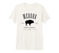 Medora North Dakota 1886 Bison Design Souvenir Premium T-Shirt
