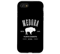 Medora North Dakota Souvenir Distressed Style Buffalo Design Case for iPhone SE (2020) / 7/8