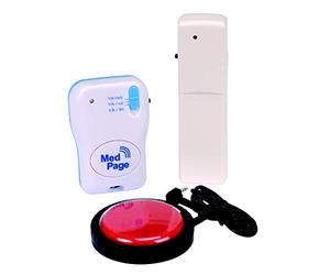 Medpage Call For Help Alarm Kit With Large Surface Easy To Press Emergency Help Call Button And Medpage MPPL Pager MPPL-JSK