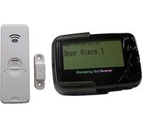 Medpage Long Range (400M) Dementia Wandering Alarm, Door Exit Alert Sensor With Programmable Message Pager POC-DCK