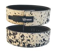 MEDSO Very Special Very Unique Natural Bull Hide Leather Powerlifting Weightlifting Lever Belt 10mm 4” Weight Lifting, Squats Deadlifts,Fitness for Men and Women with Stainless Steel Lever Buckle (L)